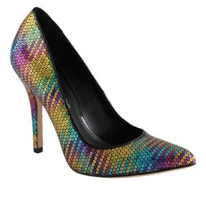 Multi-color sequin Aldo heels